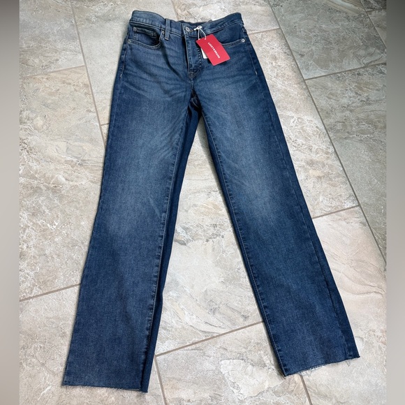 Lucky Brand Denim - Lucky Brand Zoe Dark Blue Straight Leg Jeans